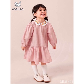 1-10 tuổi - Đầm Melisa vải cara dư xịn xuất Hàn hồng kẹo ngọt