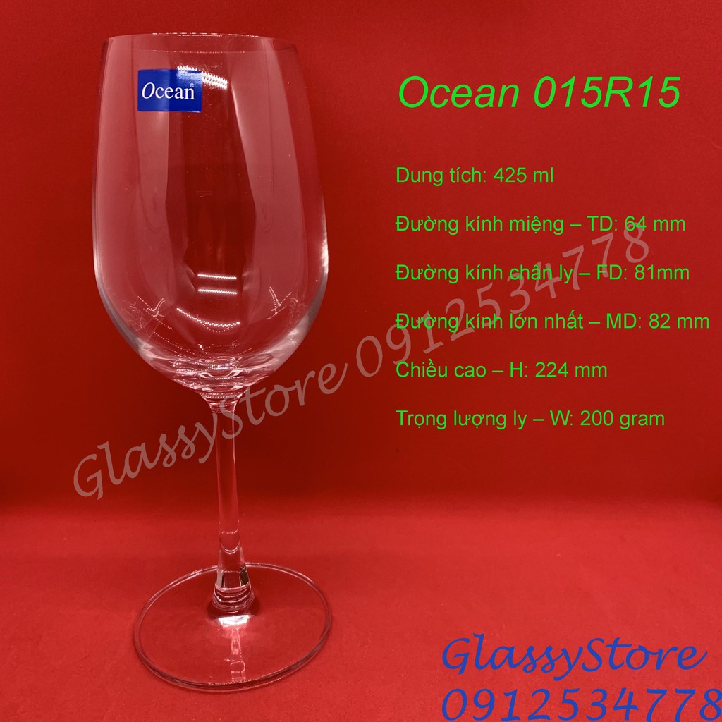Ly  rượu vang thủy tinh Ocean Madison Red Wine - 425ml - 1015R15