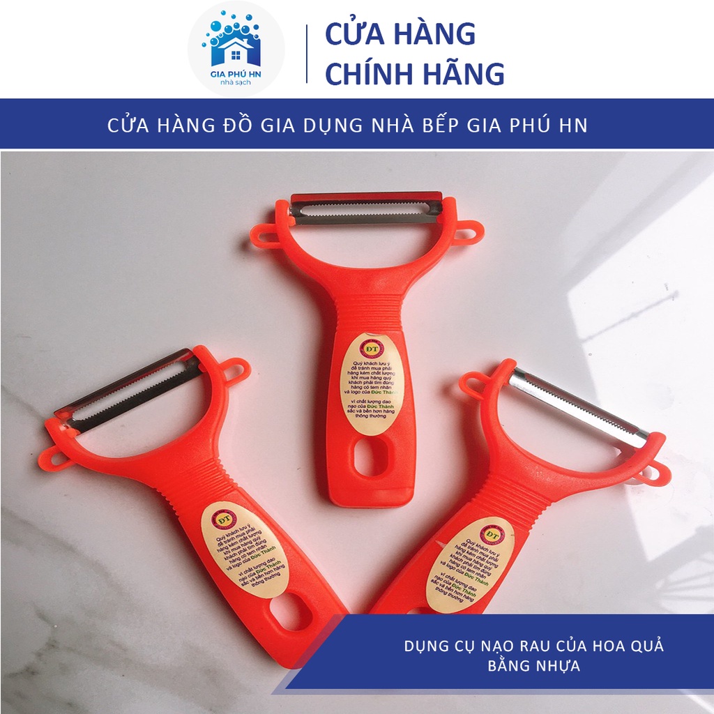 Nạo Rau Củ Quả Làm Bằng Nhựa Cao Cấp Thiết Kế Tay Cầm Chắc Chắn, Phần Cong Dễ Cầm, Dễ Sử Dụng