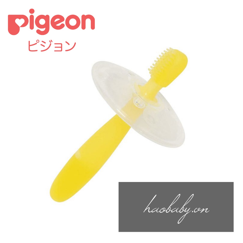 Bàn chải đánh răng Pigeon  Nội địa Nhật cho bé từ 0-12M+