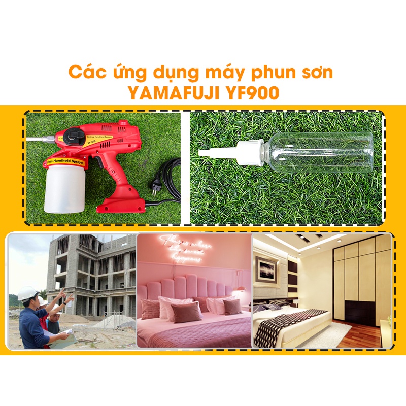 Máy phun sơn chạy điện Yamafuji YF900 (Đa năng)