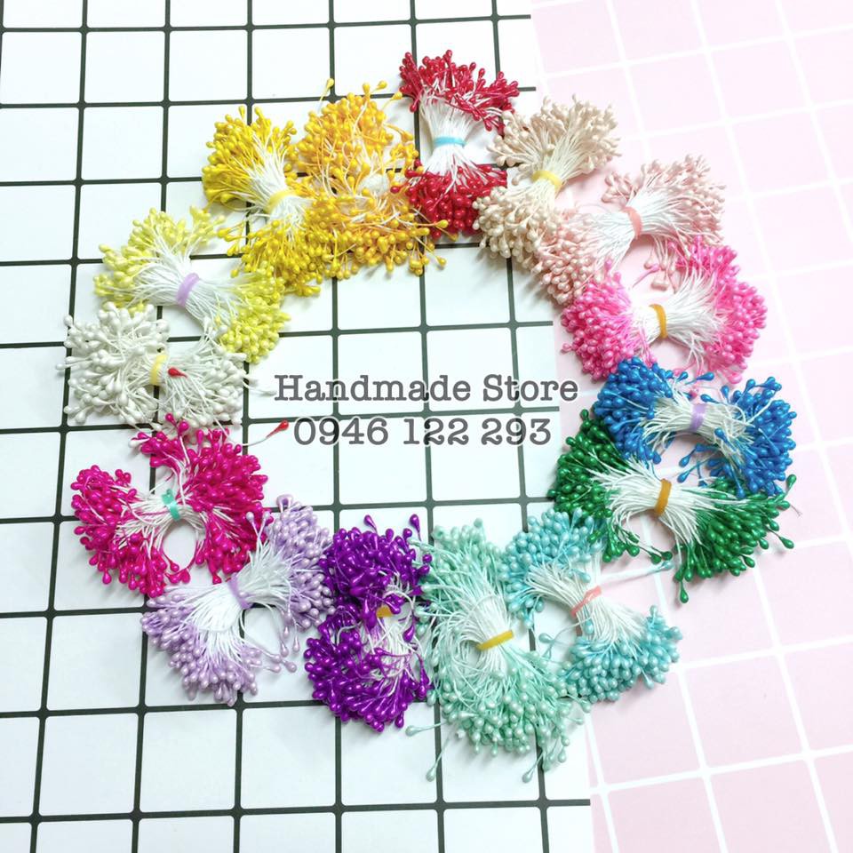 Nhụy hoa giả - Trang trí hoa giả, quilling