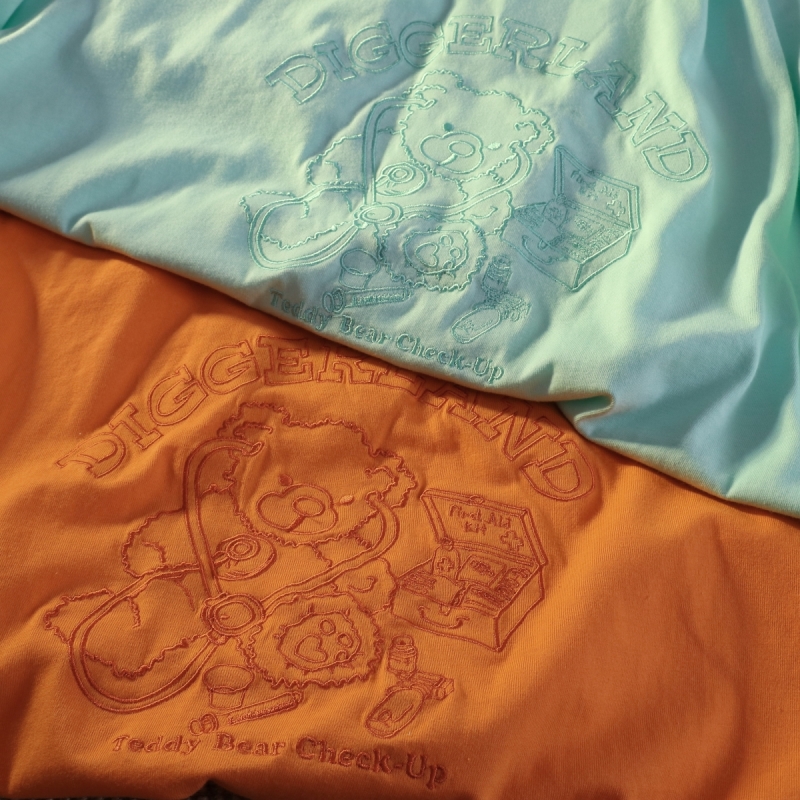 SUXI Áo Thun Nữ Ngắn Tay Thêu Chữ Phong Cách Trẻ Trung