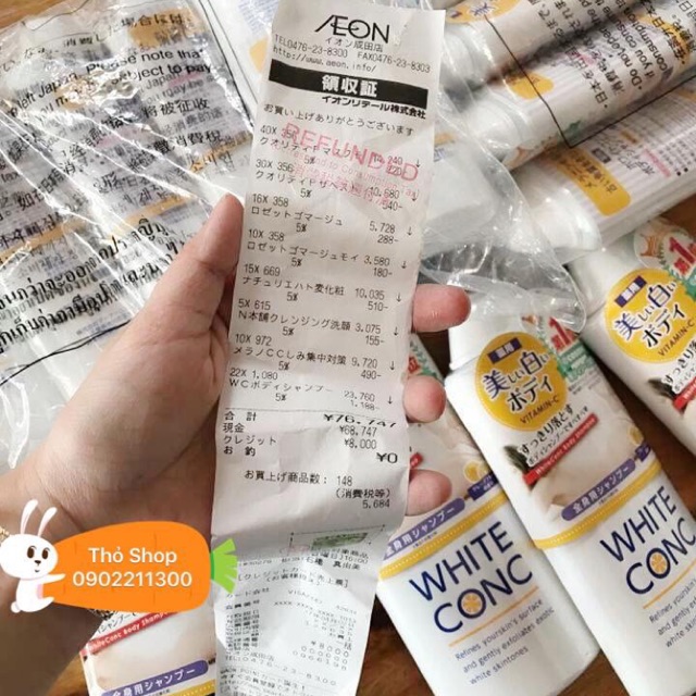 Sữa tắm trắng da White ConC Nhật Bản (360ml)