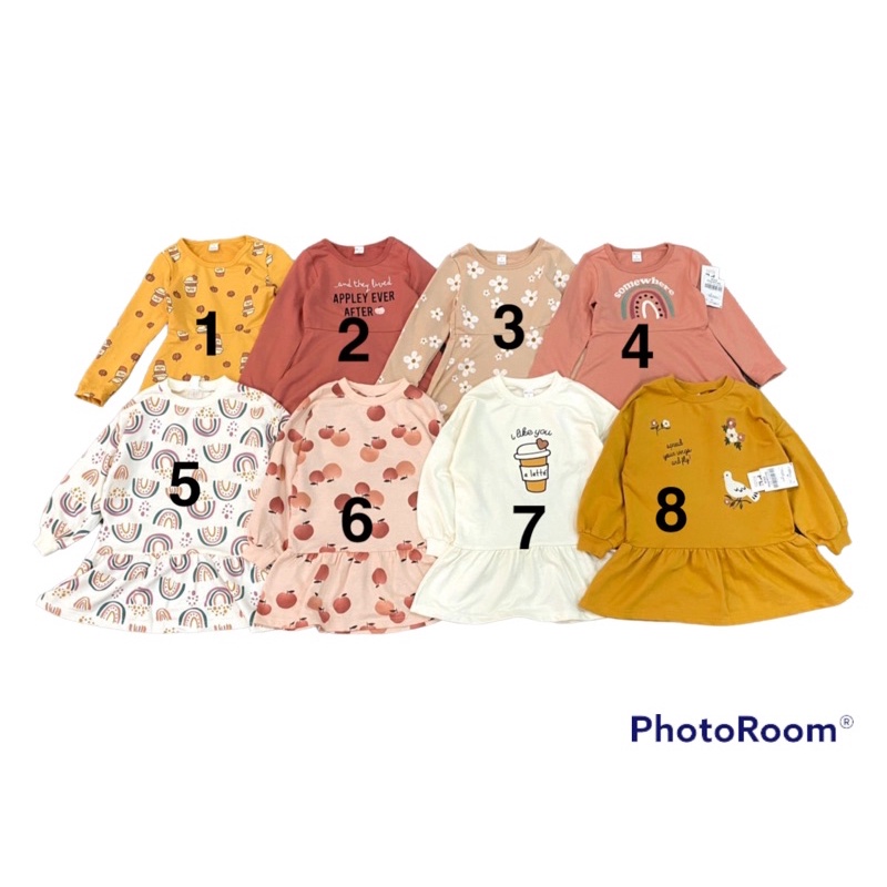 XD- Váy nỉ mỏng PL size 1y-5y