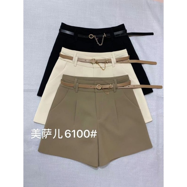 Quần sooc vải kèm đai hàng QCL1