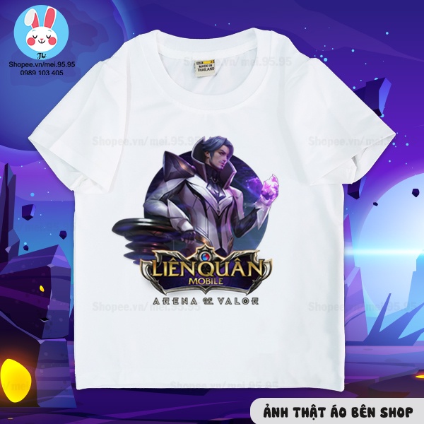 Áo thun liên quân cực chất Flo,Nakroth,Nata,Tel