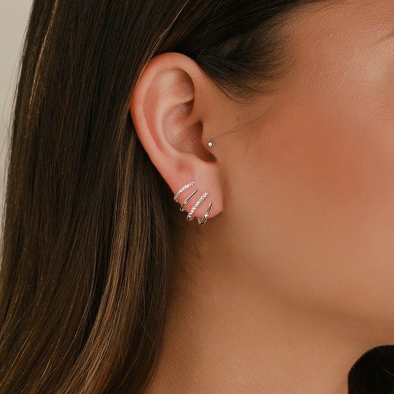 Bông Tai Đính Kim Cương Giả Phong Cách Retro Thời Trang Hàn Quốc 2022 Mới dreamdiary