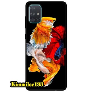 Ốp lưng dành cho samsung galaxy a51 - a71 - m51 - cá betta vàng đỏ