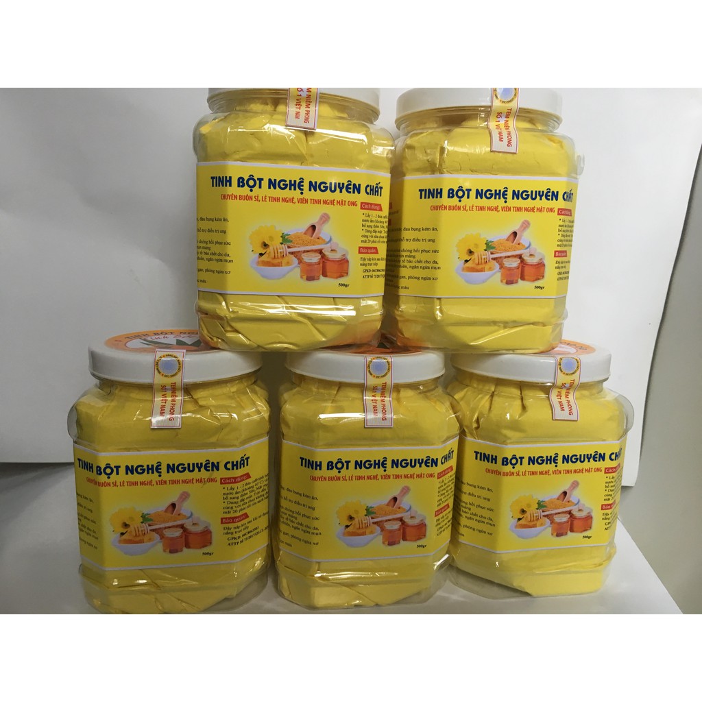 ( FREE SHIP ) Tinh bột nghệ máy hũ 500g có mã check