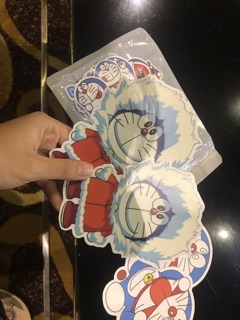 Set sticker doremon chống nước dán vali