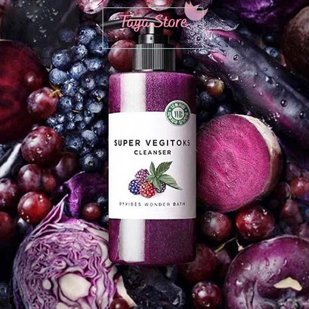 Sữa Rửa Mặt Rau Củ Super Vegitoks Cleanser Hàn Quốc Chai 300ml