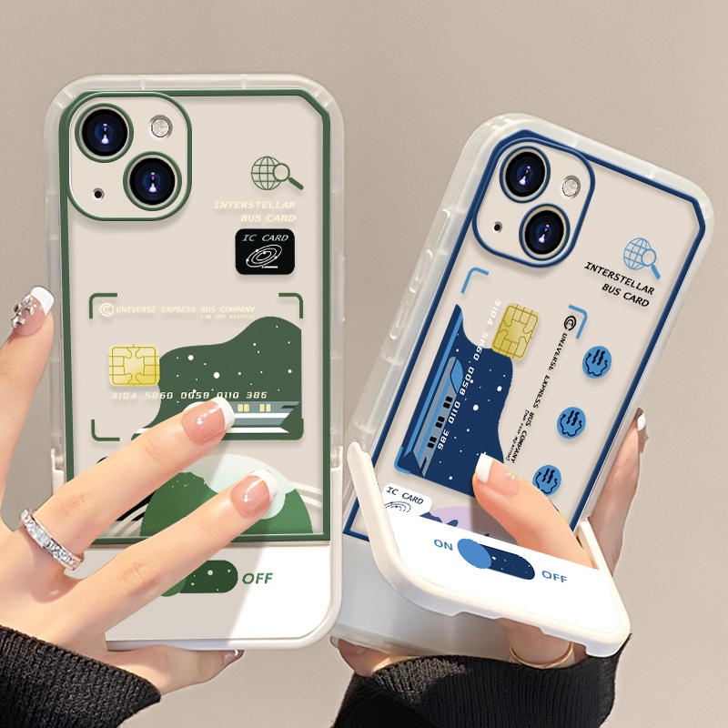 Ốp Điện Thoại Mềm Trong Suốt Chống Sốc Có Giá Đỡ Dễ Thương Cho Iphone 13 Pro MAX 11 12 Pro X XS MAX XR 7 8 Plus 6 6s