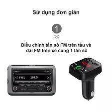 Tẩu sạc ô tô kiêm nghe nhạc MP3, kết nối điện thoại qua bluetooth, kết nối dàn âm thanh trên xe qua sóng FM