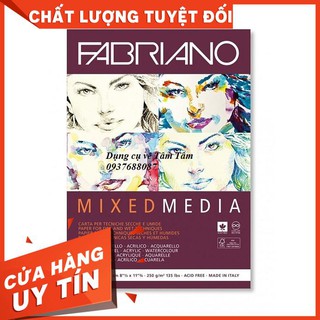 Sổ vẽ đa năng Fabriano Mix Media 250gsm 40 sheets, Mix Media Fabriano