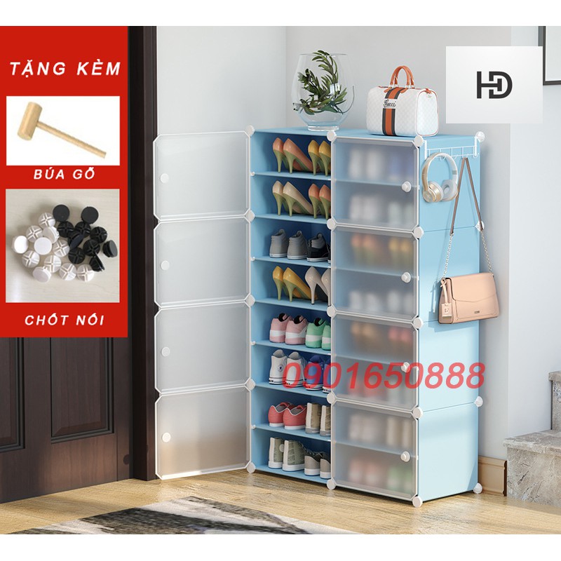 [HOT SALE - TỦ 16-20 O] - TỦ NHỰA ĐỂ GIÀY DÉP KIỂU MỚI ĐỂ ĐƯỢC 40 ĐÔI GIÀY. KỆ GIÀY DÉP ĐA NĂNG