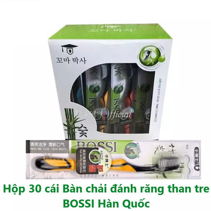 BÀN CHẢI ĐÁNH RĂNG THAN TRE HOẠT TÍNH BOSSI HÀN QUỐC ( SIÊU GIÁ RẺ )