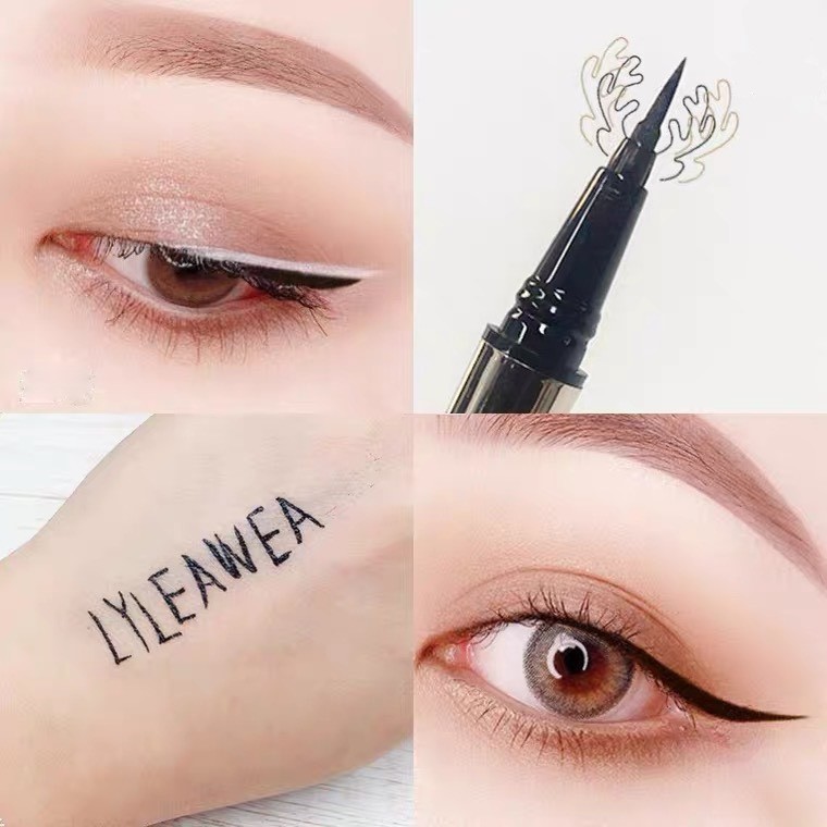 Bút kẻ mắt dạ LYLEAWEA hươu chống nước sắc nét Charm Black Eyeliner LYLE01