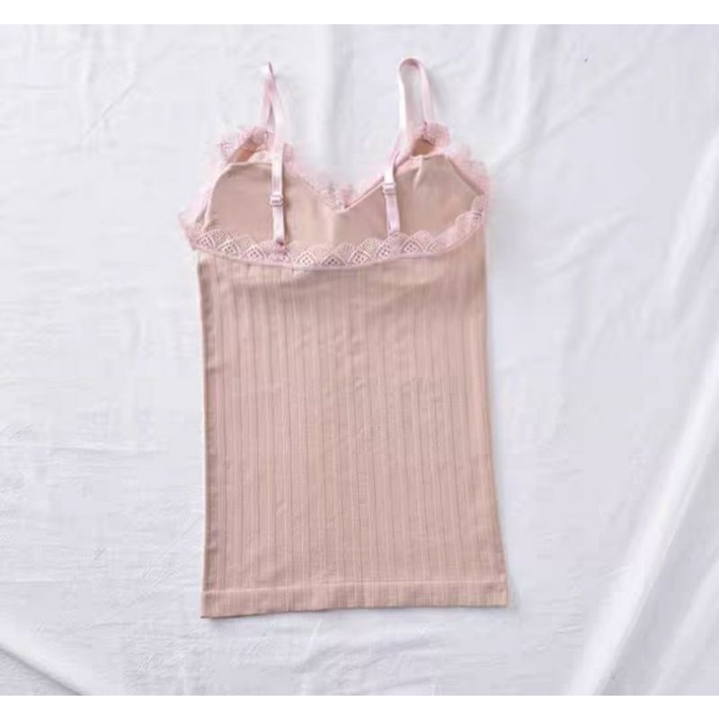 Áo 2 Dây Viền Ren Dáng Dài