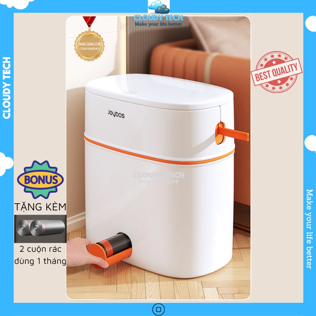 Thùng rác thông minh,thùng rác tự động đóng gói có nắp đậy sử dụng cho nhà vệ sinh,phòng ngủ,văn phòng,nhà bếp,nhà