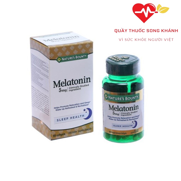 Viên uống hỗ trợ giấc ngủ Nature's Bounty Super Strength Melatonin 5mg 60 viên