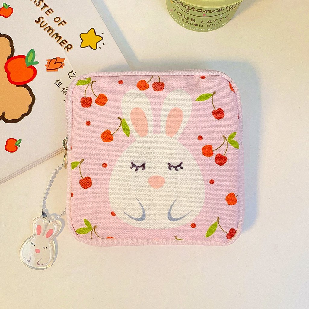 Túi đựng BVS tiện ích vải Canvas nhỏ gọn đáng yêu