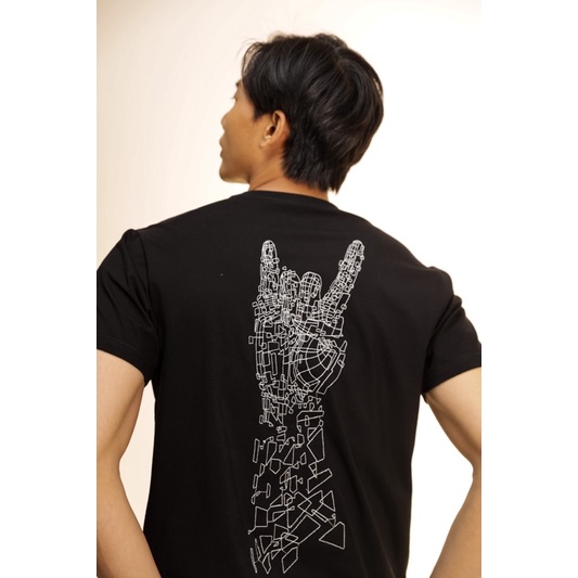 Áo thun free size đen thêu tay thiết kế vải cotton 4 chiều mát mịn Gió một chiều taste of me