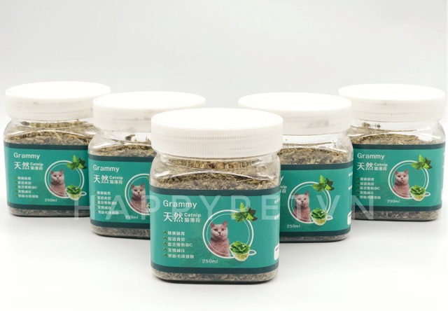 Hộp Cỏ Bạc Hà Catnip 250ml chuyên dùng dành cho mèo phê phê phê