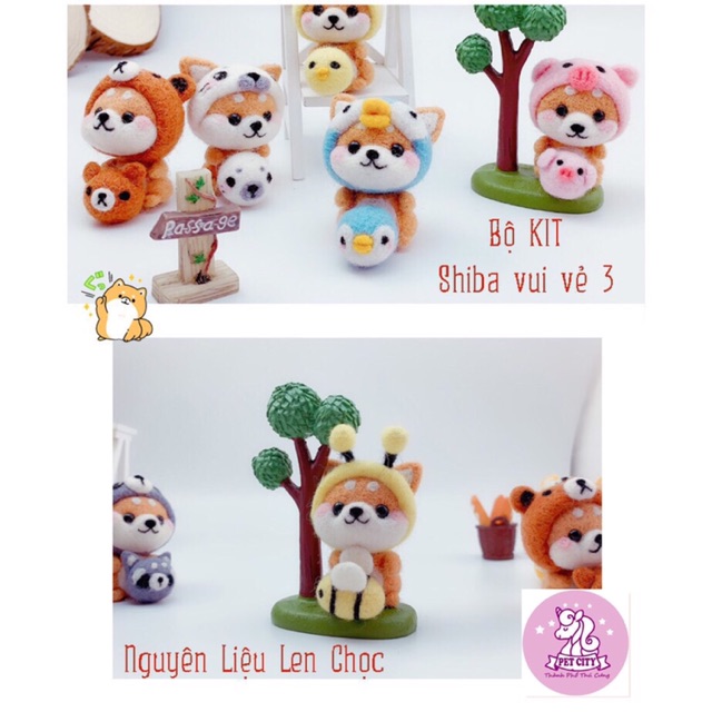 [LEN CHỌC - CÓ HƯỚNG DẪN] BỘ KIT SHIBA VUI VẺ 3