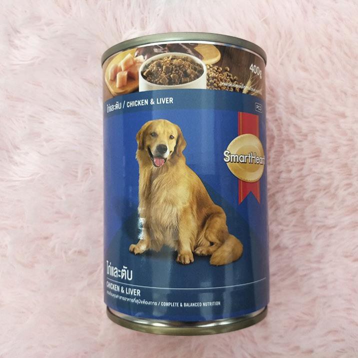 Pate cho chó Smartheart hương vị thơm ngon, nk Thái Lan, lon 400g - Jpet Shop