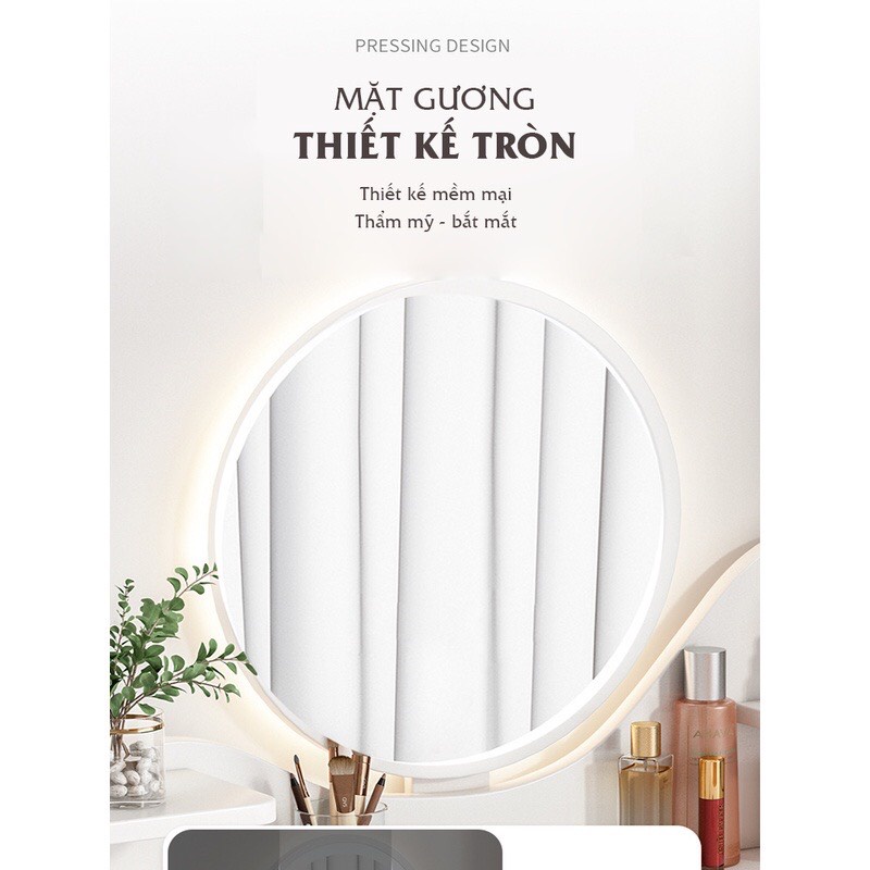 Bàn trang điểm thông minh kèm gương phong cách Bắc Âu - GP196 / GP201