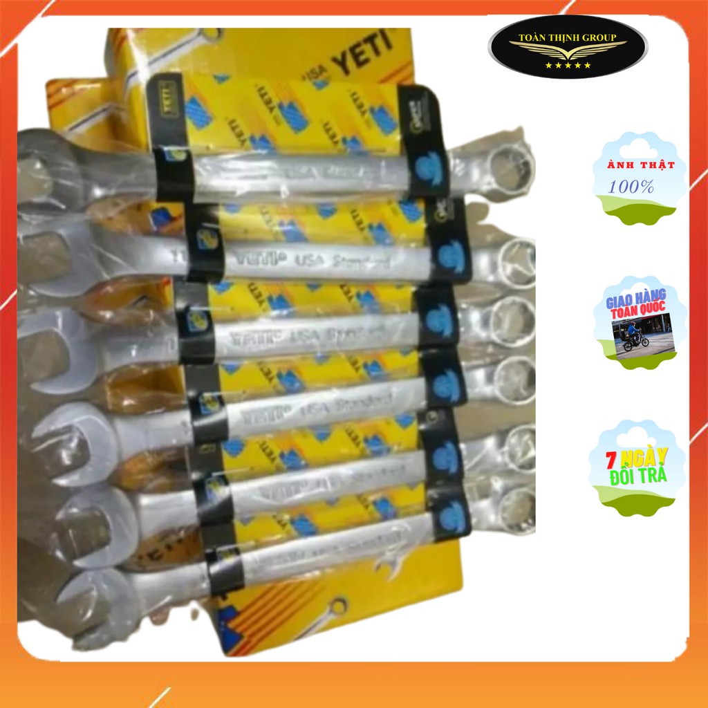 Cờ Lê Vòng Miệng YETI Các Cỡ 21-22-23-24-27mm Chính Hãng Đài Loan, Chuẩn USA, Thép Hợp Kim Cao Cấp Chống Rỉ