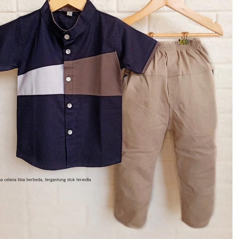 Bán chạy! Bộ áo sơ mi Cotton kèm quần dài dành cho bé từ 1-10 tuổi Atr-655