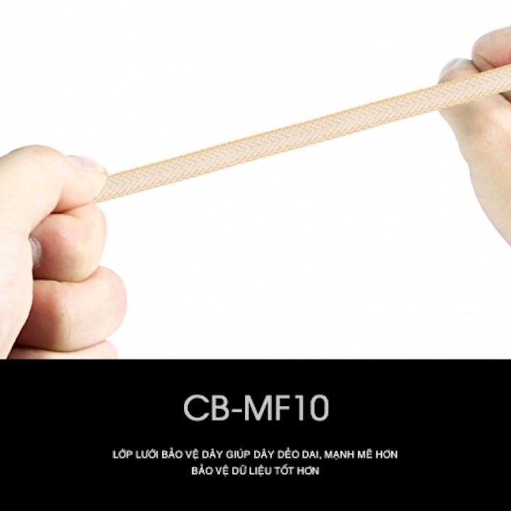 Cáp sạc Bọc dù lò xo Bagi đầu micro usb cho các máy hệ điều hành Android (CB-MF10)