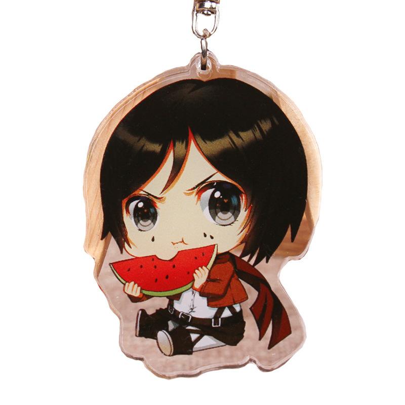 Móc khóa nhựa acrylic hình nhân vật Anime YUR on Titan Kuroko Tetsuya
