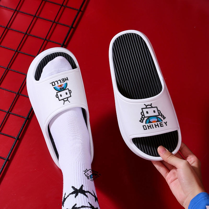 Dép Đi Trong Nhà Đế Dày 4.0 Chống Thấm Nước Thời Trang Mùa Hè Cho Nam Và Nữ