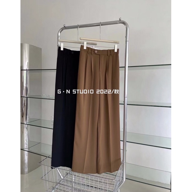 ( Ảnh thật ) E953 Quần xuông cúc lệch 2  đỉa GN