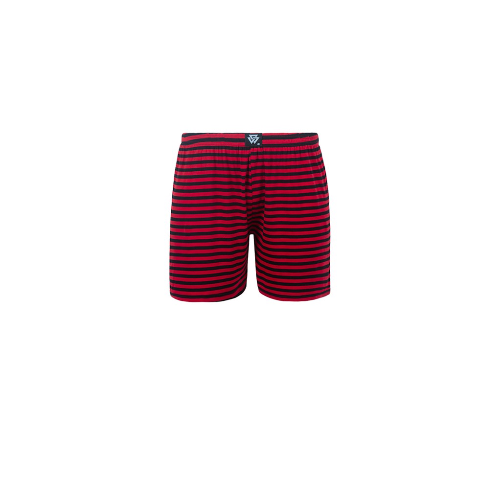 Quần Boxer K300 Sọc Ngang Đỏ Đen