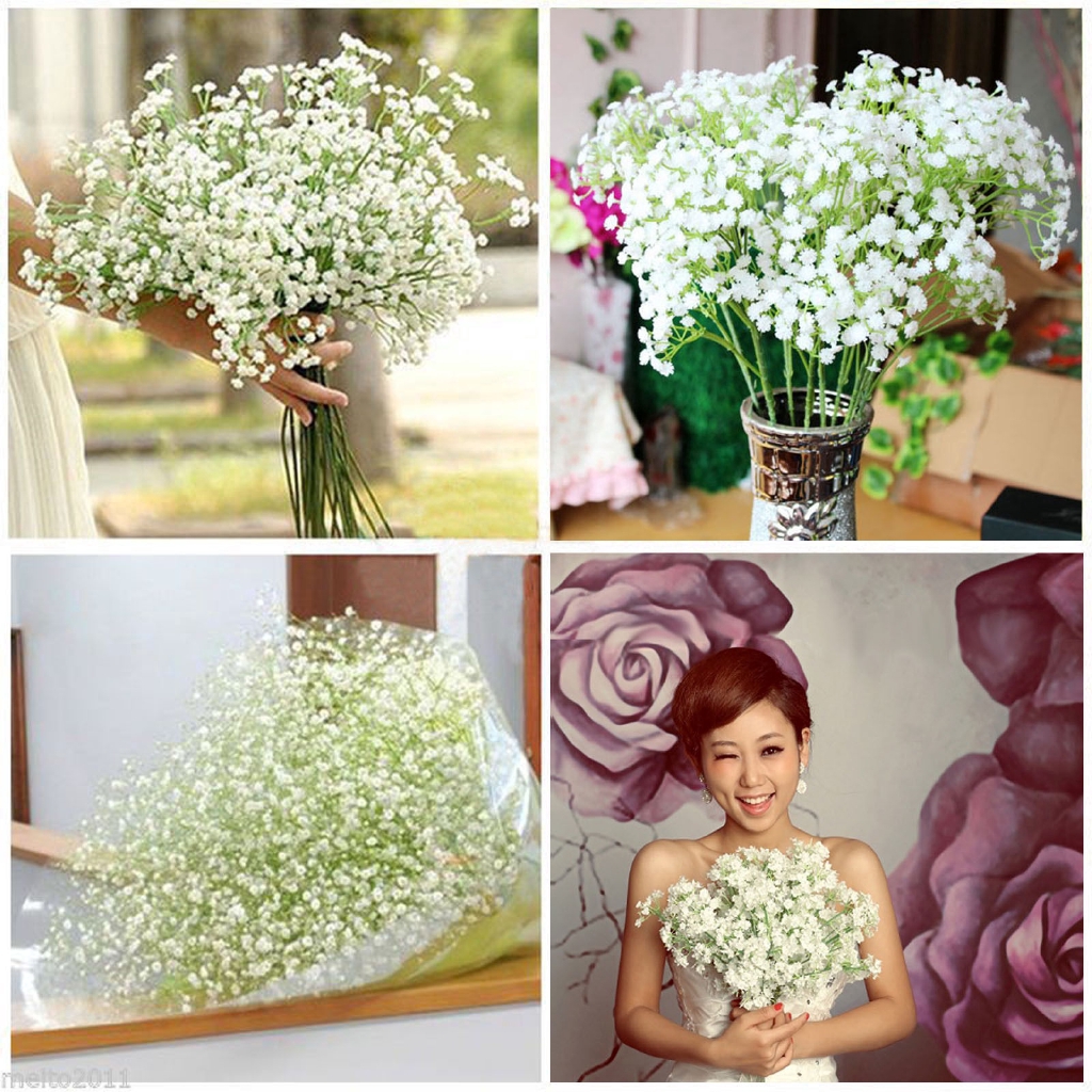 1 mảnh lãng mạn nhân tạo DIY nhà bên đám cưới trang trí hoa nhựa