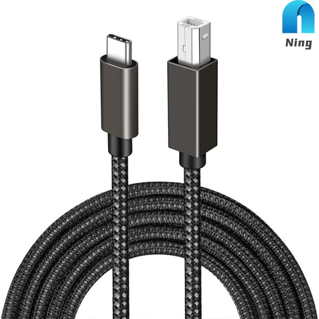 Dây Cáp Ning Type-c Sang Usb B 2.0 Dài 1.5m / 2m Chuyên Dụng Cho Máy In Notebook