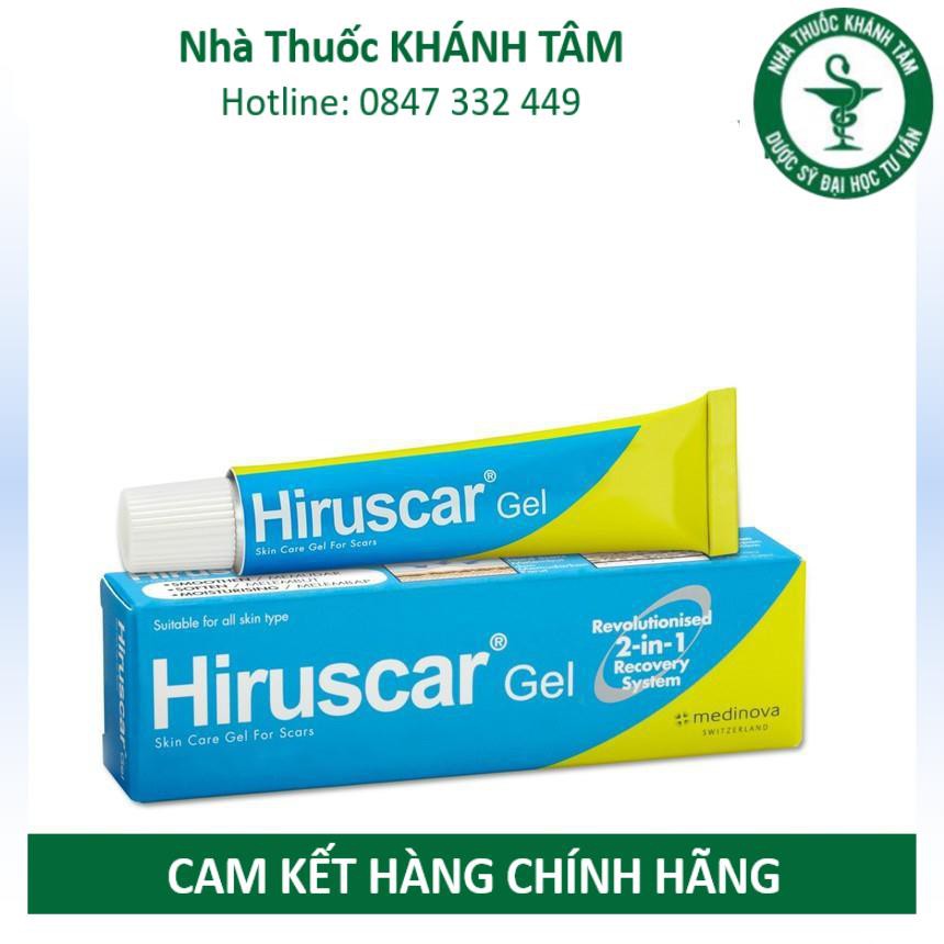 ! Gel dùng cho sẹo vừa, sẹo lõm, sẹo thâm Hiruscar gel [hirusca] ! !