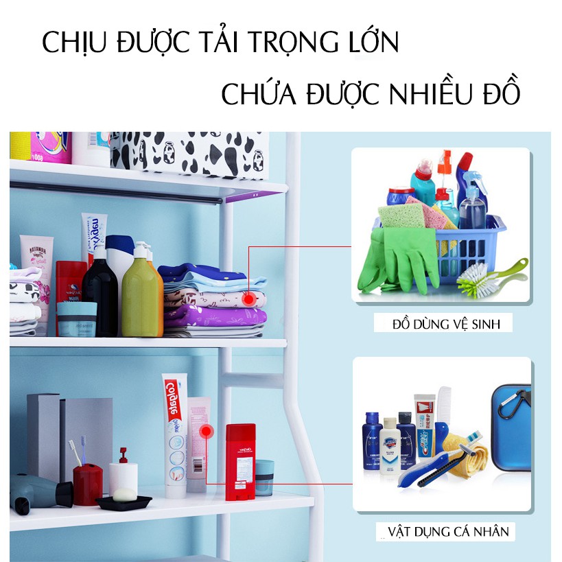 [Mã LIFEHLSALE1 giảm 10% đơn 150K] Kệ Nhà Vệ Sinh, Kệ Bồn Cầu 3 Tầng, Kệ máy giặt cao Cấp (KNVS01)