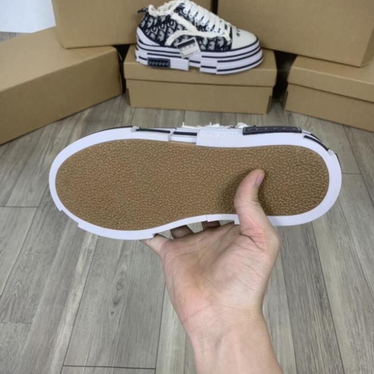 Giày Sneaker Xvessel style rách đế gỗ nam nữ full box bill