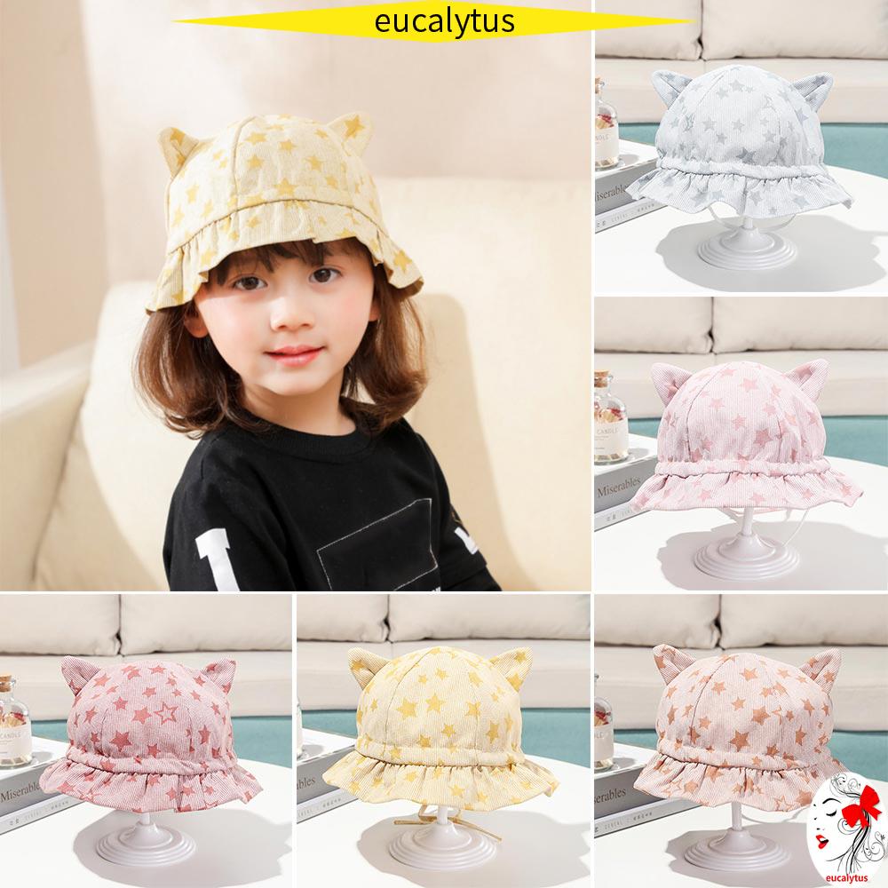 Nón Bucket Chất Cotton Thiết Kế Đáng Yêu Cho Bé