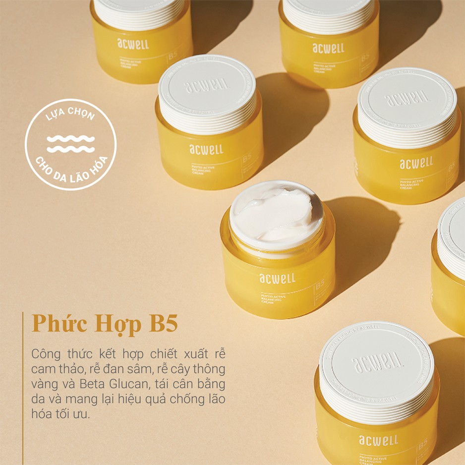 Kem Dưỡng Phục Hồi Acwell Phyto Active Balancing Cream 55ml