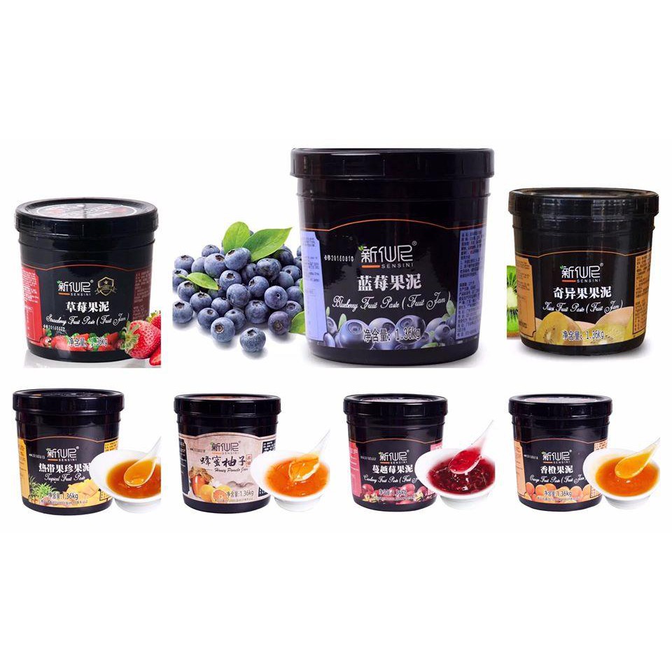 Mứt Nhuyễn Hoa Quả Sensini 1.36kg các vị: Xoài, Dâu, Đào, Cam, Việt Quất, Nhiệt Đới, Dứa Chanh Leo, Kiwi, Đào Vàng | BigBuy360 - bigbuy360.vn