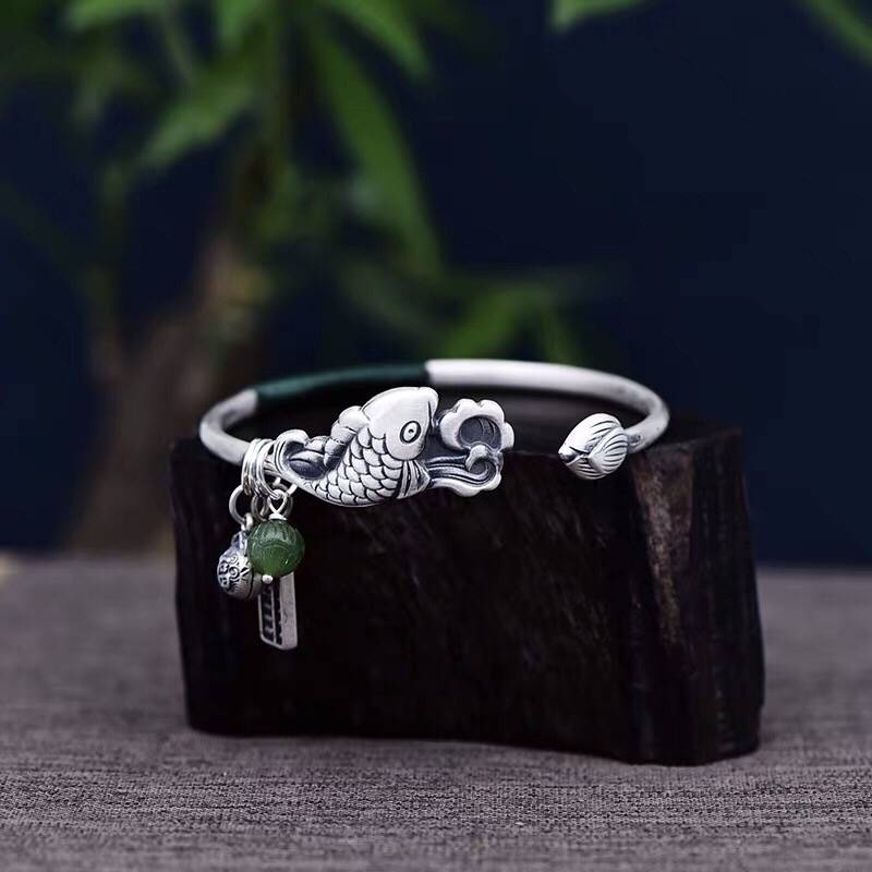 Vòng Đeo Tay Bạc 925 Phong Cách Cổ Điển Thời Trang Dành Cho Nữ