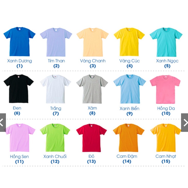 Áo Thun Trơn Nam Nữ - Giá Rẻ Vải Dày Nhiều Màu