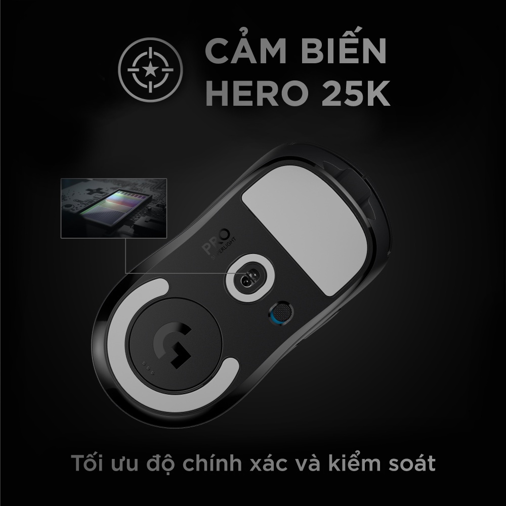 Chuột game không dây Logitech G Pro X Superlight  - Chính Hãng Bảo hành 24 Tháng Mới 100%