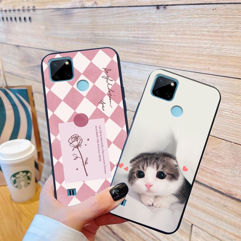 Ốp lưng Realme C21Y in hình cao cấp mẫu kẻ caro,mikenbe@r siêu hot